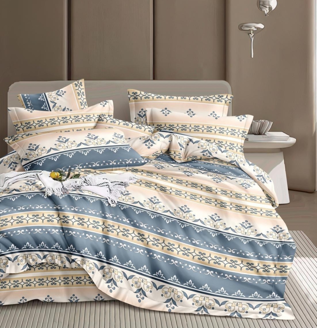 IMG_20260105_130906 Cotton 3D double bed sheet with 2 pillow cover (Copy) (Copy) - Image 1